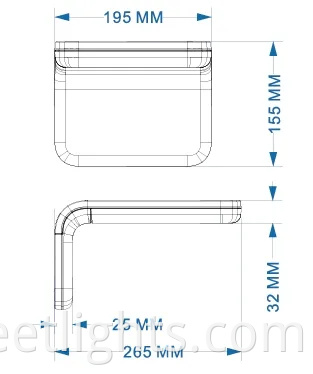 Factory Price Outdoor Decorative Solar Wall Lamp LED Garden Spot Light Design Wall-Mounted Light for Landscaping Patios and Decks Walkways and Pathways